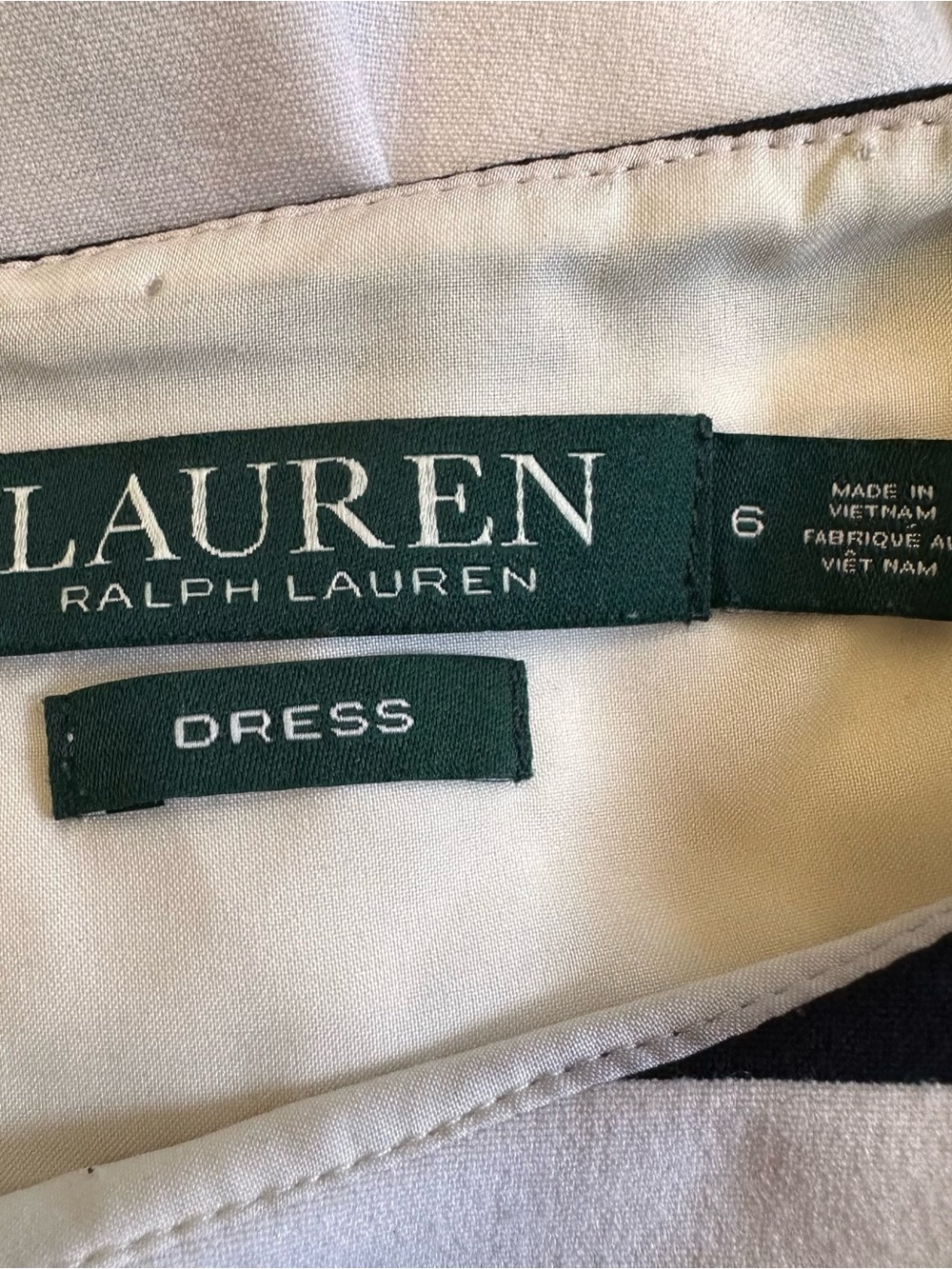 Ralph Lauren LRL Navy Striped Sleeveless Keyla Dress Size 6 EUC Classic Preppy - Picture 6 of 7
